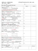 Đề thi HKII lớp 9