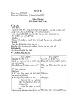 GIáo án Sáng lớp 1 Tuần 27