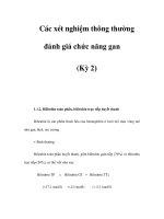 Các xét nghiệm thông thường đánh giá chức năng gan (Kỳ 2) potx