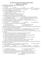 De KT 1T HK II sinh 12NC