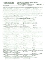 ĐỀ KHAO SÁT CHẤT LƯỢNG HÓA VÔ CƠ (TGTHPT)