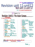 Revision Unit 11& 12-Grammar-Nhấn âm-Dễ hiểu