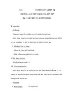 Giáo án sinh 9 - DI TRUYỀN VÀ BIẾN DỊ pdf