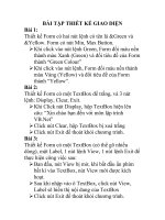 BÀI TẬP THIẾT KẾ GIAO DIỆN potx