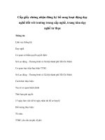 Cấp giấy chứng nhận đăng ký bổ sung hoạt động dạy nghề đối với trường trung cấp nghề, trung tâm dạy nghề tư thục pdf