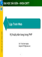 lập trình web   kỹ thuật phân trang trong php - gv  trần đình nghĩa