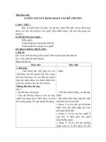 TLV: Xây dựng đoạn văn kẻ chuyện