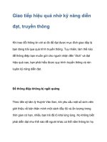 Giao tiếp hiệu quả nhờ kỹ năng diễn đạt, truyền thông ppt