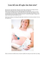 Làm thế nào để nghe tim thai sớm? pdf