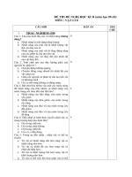 Đề tham khảo HK2 09-10 lý 8