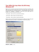Tạo nhiều thư mục theo chủ đề trong window XP