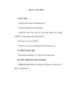 Sinh học 11 - Bài 23 : ỨNG ĐỘNG potx