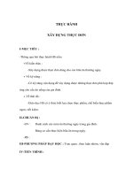 Giáo án Công nghệ lớp 6 - THỰC HÀNH XÂY DỰNG THỰC ĐƠN pptx