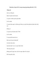 Thóai thu số nộp NSNN trong trường hợp không điều tiết về TW ppt