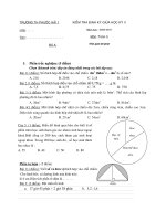 KTĐK cuối kì 2 môn toán