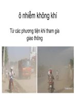 Ô nhiễm không khí từ các phương tiện khi tham gia giao thông docx