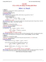 Tự Ôn Thi Đại Học Chủ Đề CO2-SO2