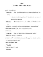 Giáo án Sinh 11 (NC) - CÁC CHẤT ĐIỀU HOÀ SINH TRƯỞNG doc