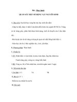 Giáo án Sinh 7 - QUAN SÁT MỘT SỐ ĐỘNG VẬT NGUYÊN SINH docx