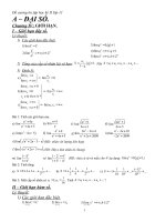 Đề cương ôn tập học kỳ II lớp 11