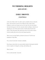 LUYỆN ĐỌC TIẾNG ANH QUA CÁC TÁC PHẨM VĂN HỌC –HEIGHTS (ĐỒI GIÓ HÚ) EMILY BRONTE CHAPTER 24 docx