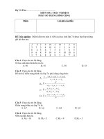 KIEM TRA TRAC NGIEM PHAN SO TRUNG BINH CONG