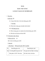 Giáo án sinh 9 - Bài 20: THỰC HÀNH: LẮP RÁP VÀ QUAN SÁT MÔ HÌNH ADN doc