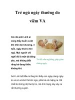 Trẻ ngủ ngáy thường do viêm VA pdf