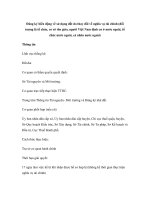 Đăng ký biến động về sử dụng đất do thay đổi về nghĩa vụ tài chính (đối tượng là tổ chức, cơ sở tôn giáo, người Việt Nam định cư ở nước ngoài, tổ chức nước ngoài, cá nhân nước ngoài) pptx