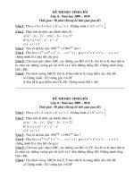 Đề HSG 8 2009-2010