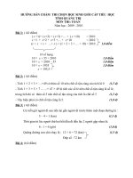 Hướng dẫn chấm thi HSG Toán cấp tỉnh.