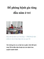 Đề phòng bệnh gia tăng đầu năm ở trẻ pot