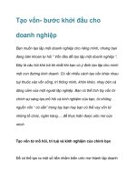 Tạo vốn- bước khởi đầu cho doanh nghiệp doc