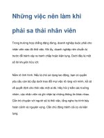 Những việc nên làm khi phải sa thải nhân viên ppsx