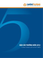 báo cáo thường niên ngân hàng bưu điện liên việt 2012 5 năm thành lập phát triển