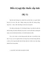 Điều trị ngộ độc thuốc cấp tính (Kỳ 1) ppt