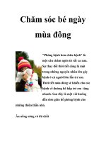 Chăm sóc bé ngày mùa đông pps