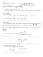 Đề thi Đại học Toán 2010 số 16