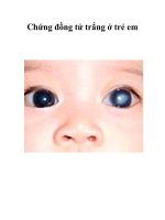 Chứng đồng tử trắng ở trẻ em pptx