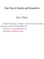 Class Notes in Statistics and Econometrics Part 1 pdf