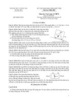 ĐỀ, ĐÁP ÁN HSG VL TỈNH THANH HÓA NĂM 2007