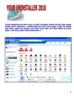 Gỡ các trình ứng dụng với Your Uninstaller! 7.0.2010.6