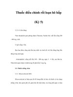 Thuốc điều chỉnh rối loạn hô hấp (Kỳ 5) pptx