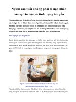 Người cao tuổi không phải là nạn nhân của sự lão hóa và tình trạng ốm yếu ppt