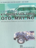 Giáo trình kỹ thuật sửa chữa ô tô - máy nổ P1 doc