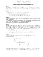 Đề thi HSG Vật Lý 7