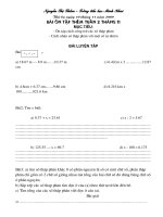 Vgiaos án học thêm toán 5 tuần 10