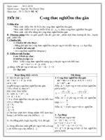 giáo an  tiết 56,57 đại số 9