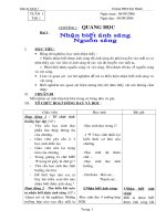 Giáo án Vật lí 7 (HK 1)