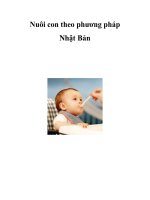Nuôi con theo phương pháp Nhật Bản ppt